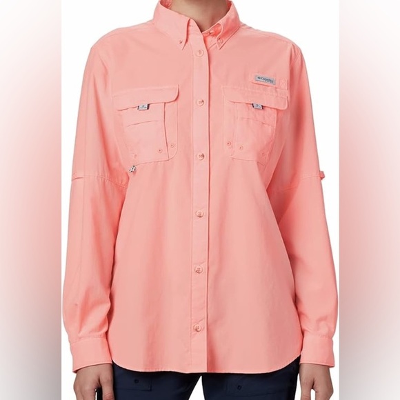 Columbia PFG women’s Pink Button-Up Shirt - Picture 9 of 9